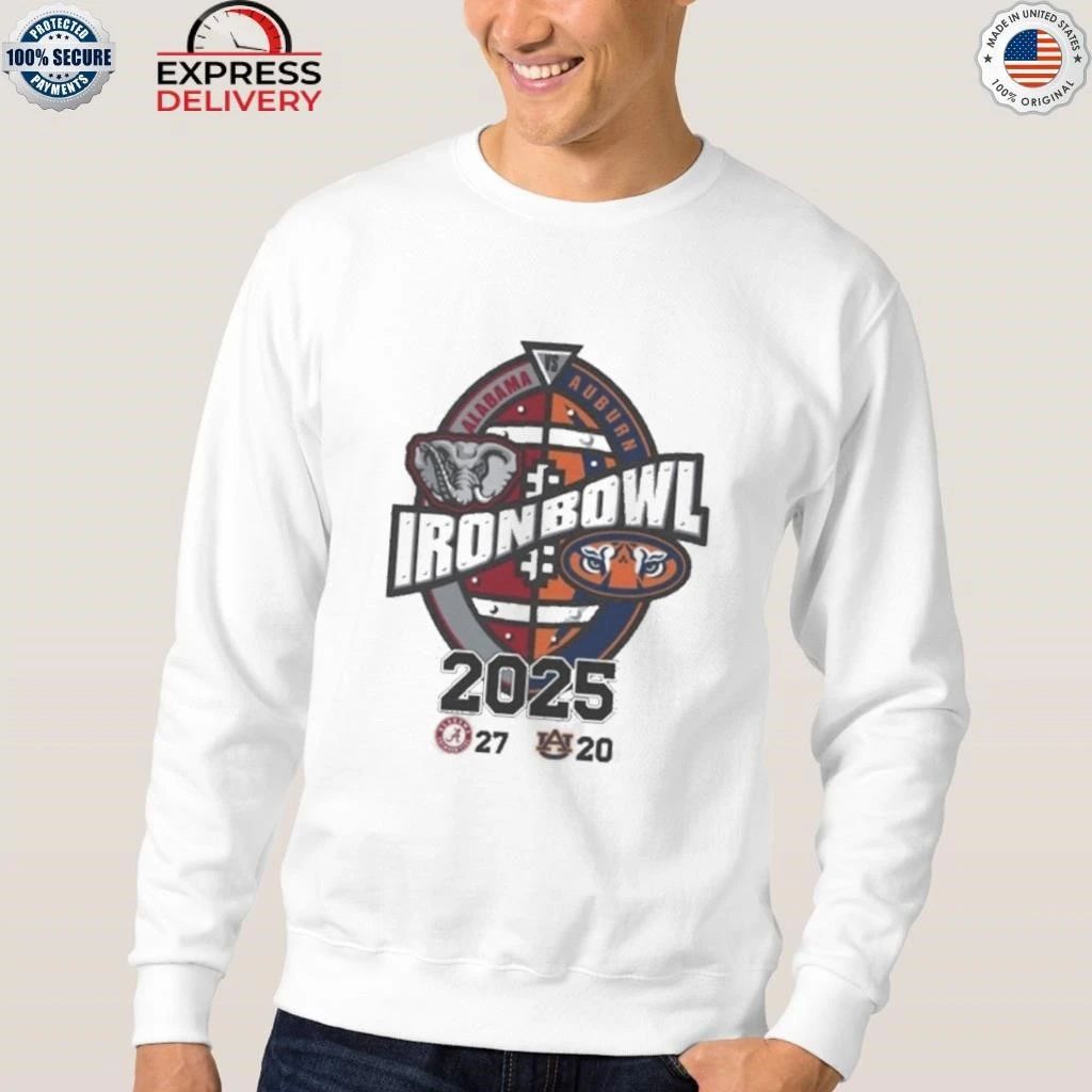 Iron Bowl Alabama Vs Auburn 2025 Score Shirt