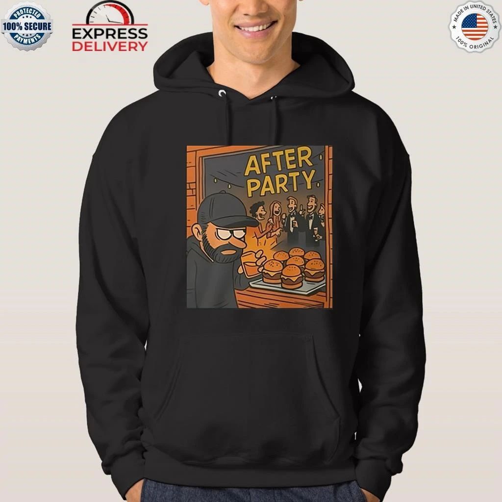 Dax Harwood Wearing After Party Burger Shirt