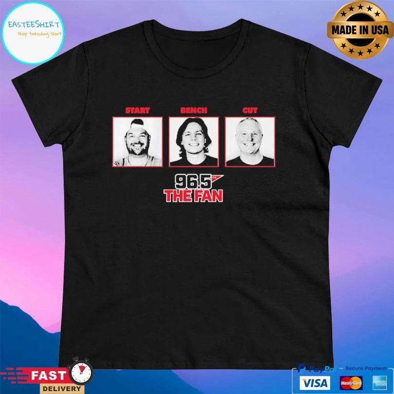 Fescoe And Dusty Start Bench Cut 96.5 The Fan T-shirts