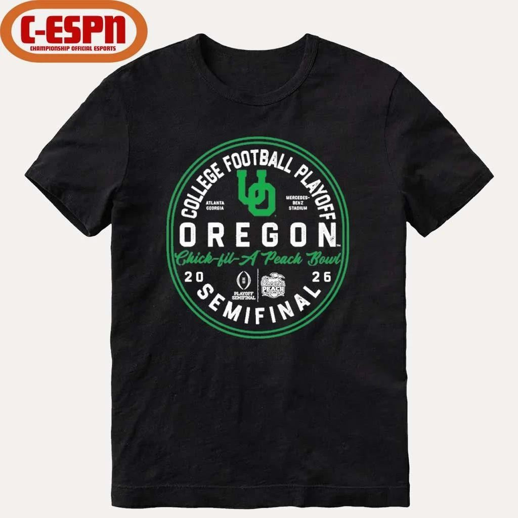 CFP Semifinal Oregon 2026 Peach Bowl Bound T-Shirt