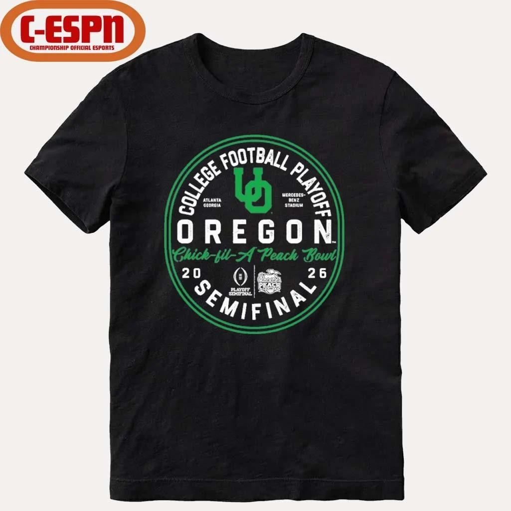 CFP Semifinal Oregon 2026 Peach Bowl Bound T-Shirt