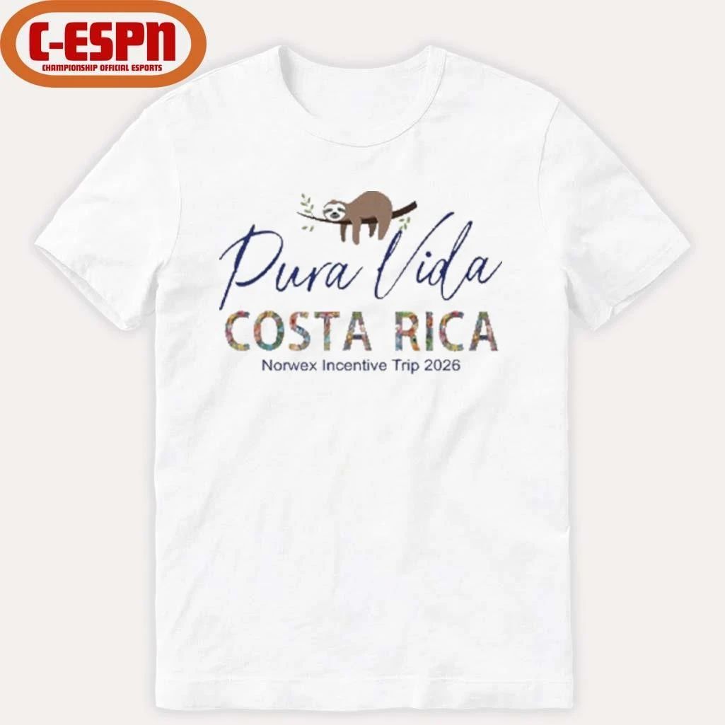 Sloth Pura Vida Costa Rica Norwex Incentive Trip 2026 T-Shirt