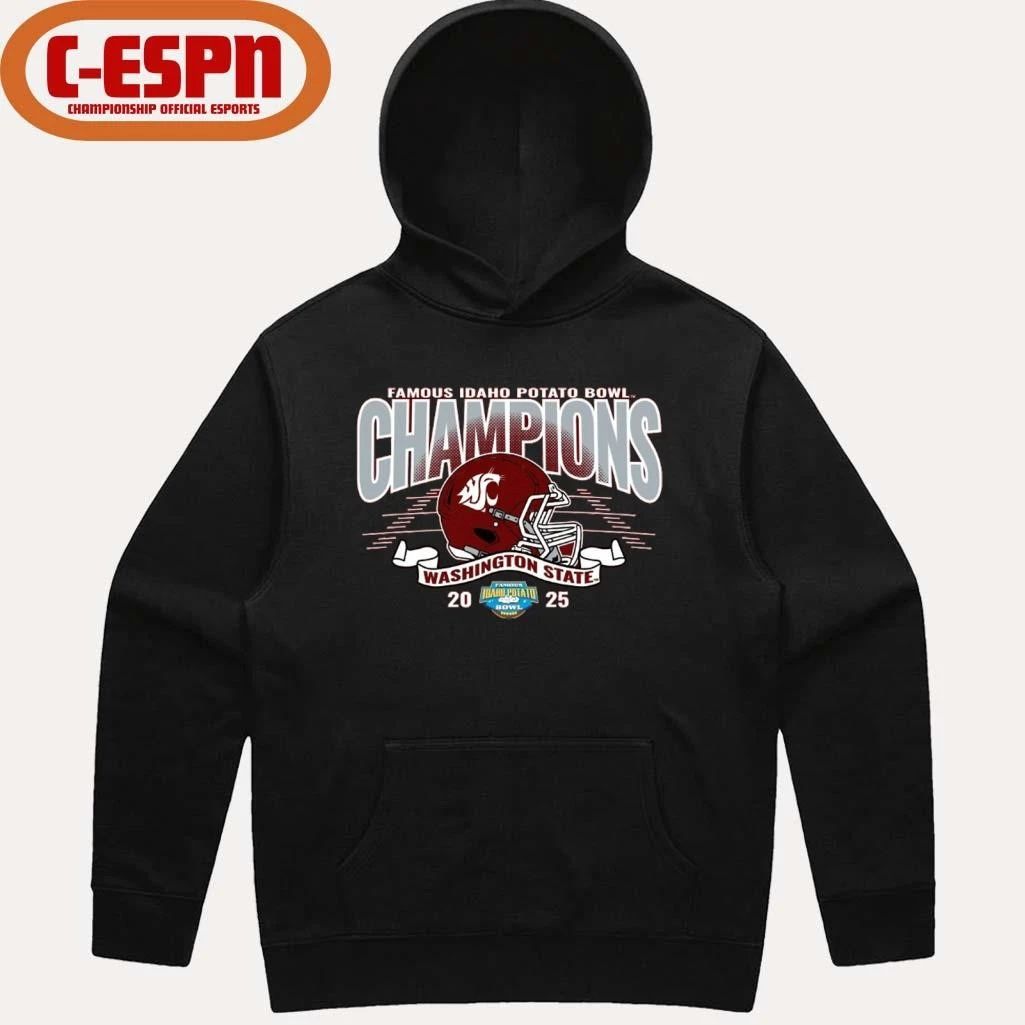 Washington State University Cougars Football 2025 Potato Bowl Champions Shirt