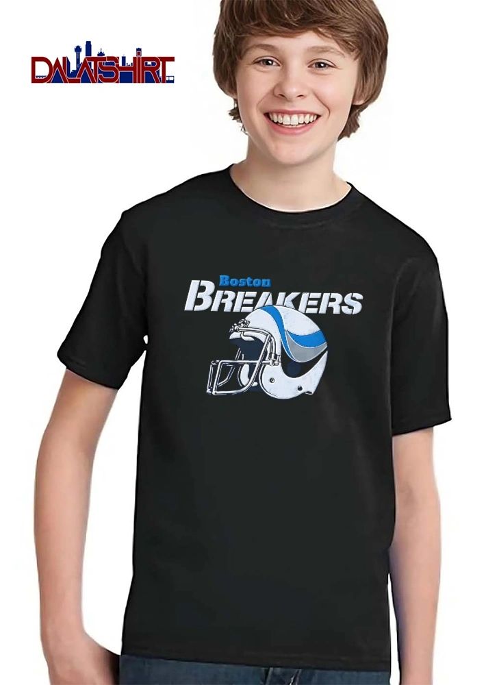 Boston Breakers Distressed Football Helmet Wave Logo Vintage shirt
