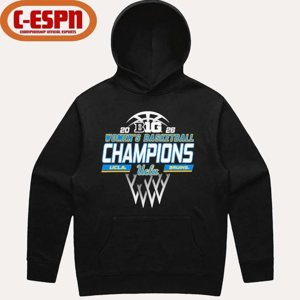UCLA Bruins 2026 Big Ten Women’s Basketball Regular Season Champions Locker Room T-Shirt