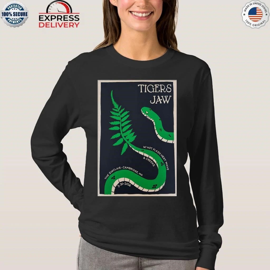 Tigers Jaw March 30 2026 Cambridge MA Shirt
