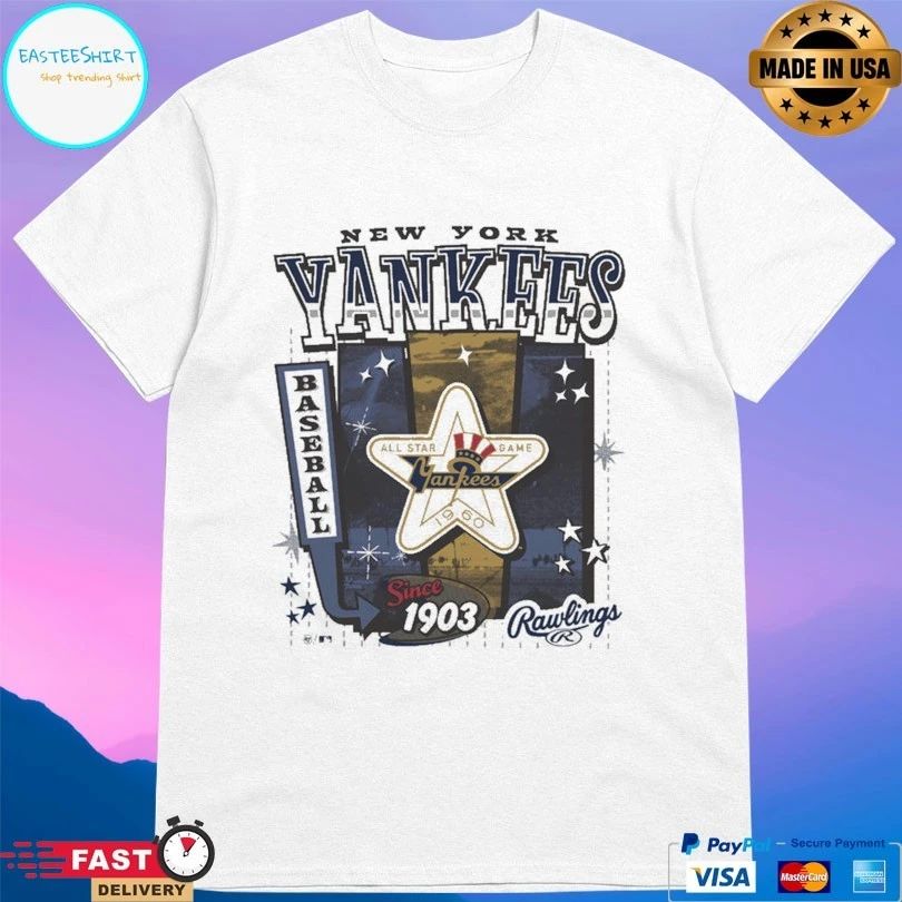 New York Yankees Baseball Since 1903 Cooperstown Rawlings Poster ’47 Foundation T-shirt