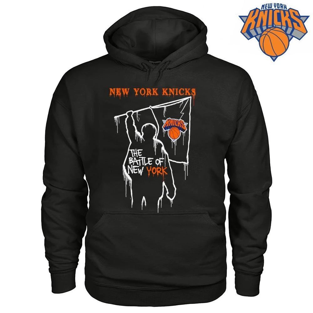 New York Knicks The Battle of New York Flag Graphic Silhouette Shirt