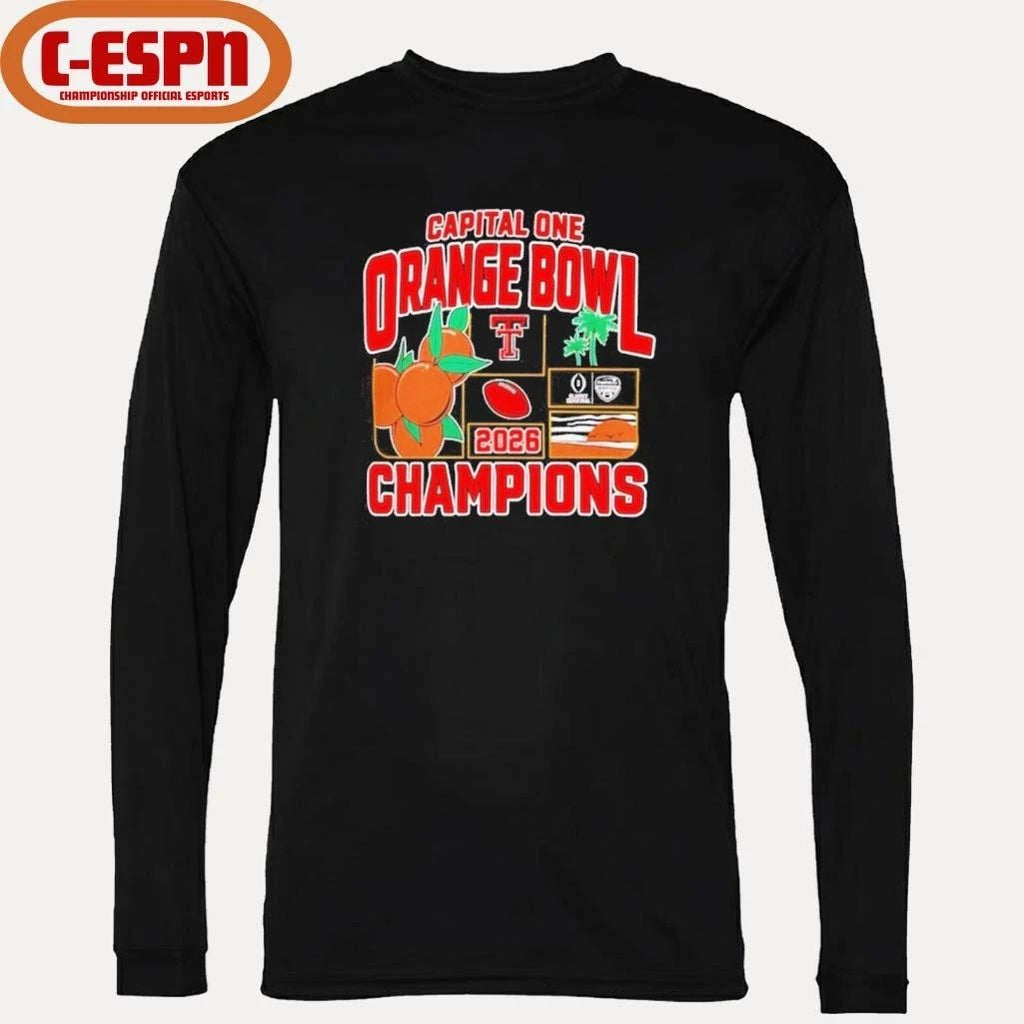 Texas Tech Red Raiders Orange Bowl Champions 2025-26 CFP shirt