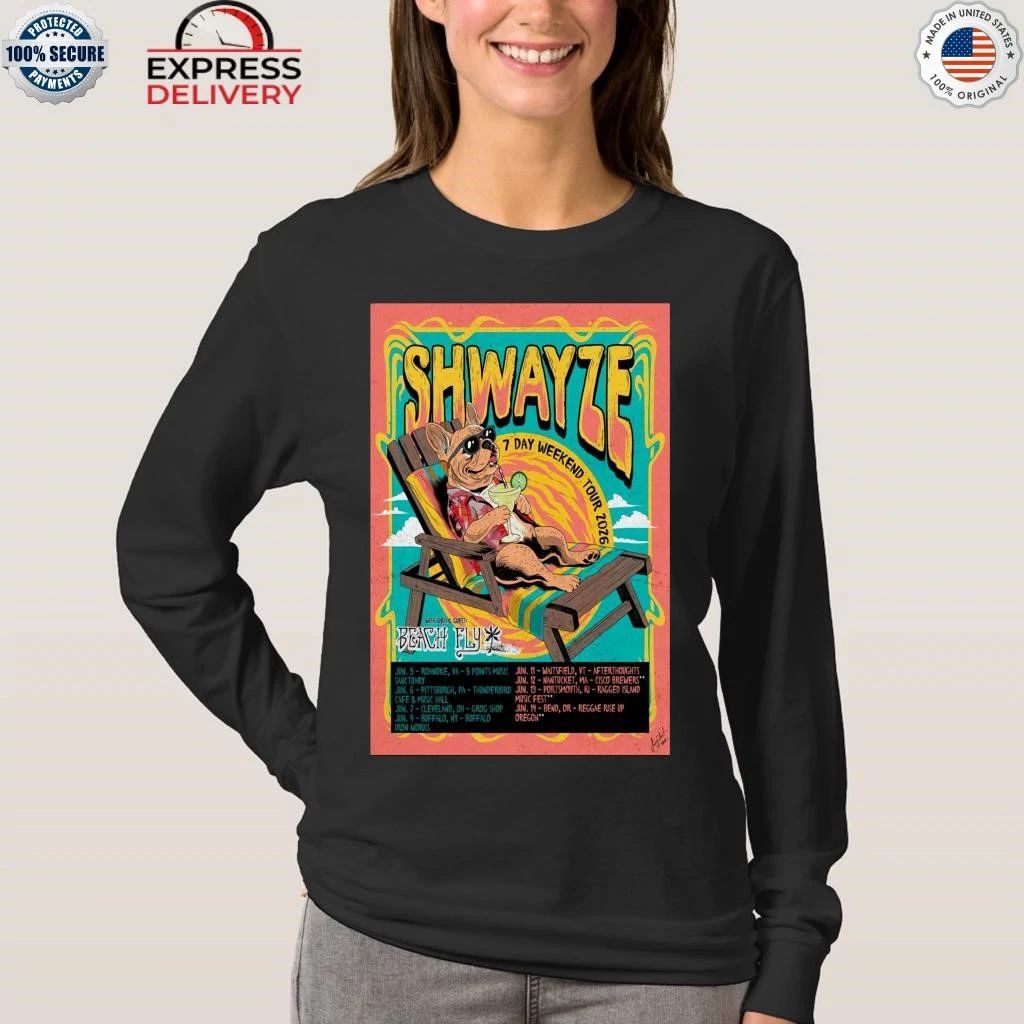 Shwayze 7 Day Weekend Tour 2026 Shirt