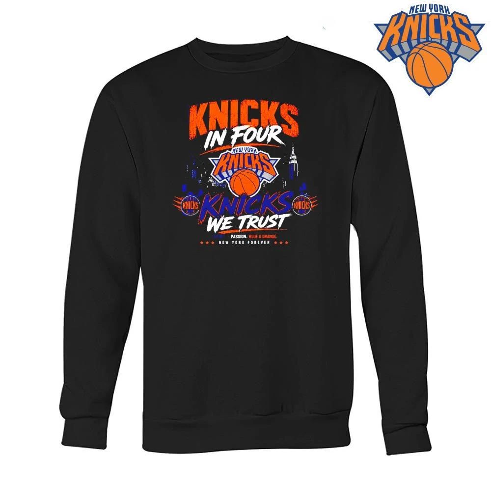 New York Knicks In Four We Trust NBA Finals 2026 Shirt
