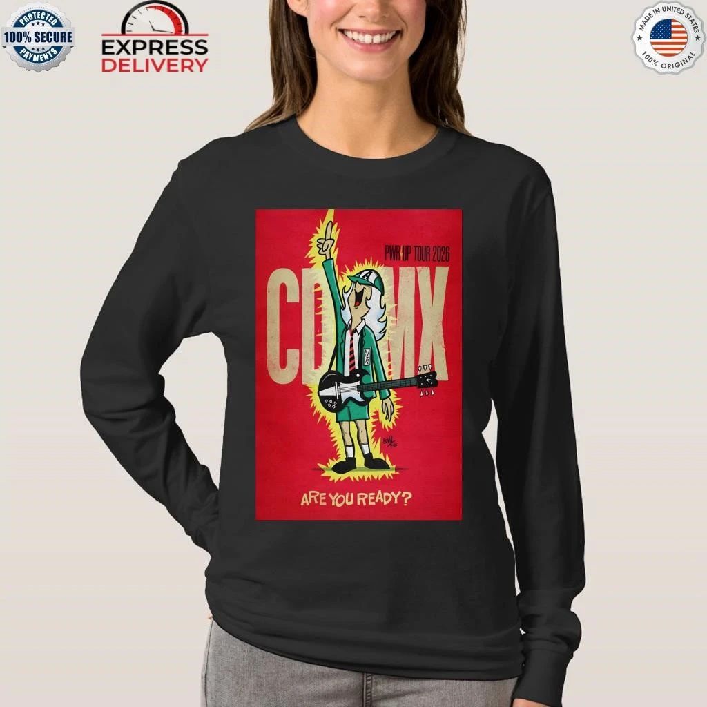 AC DC PWR Up Tour 2026 CDMX Shirt