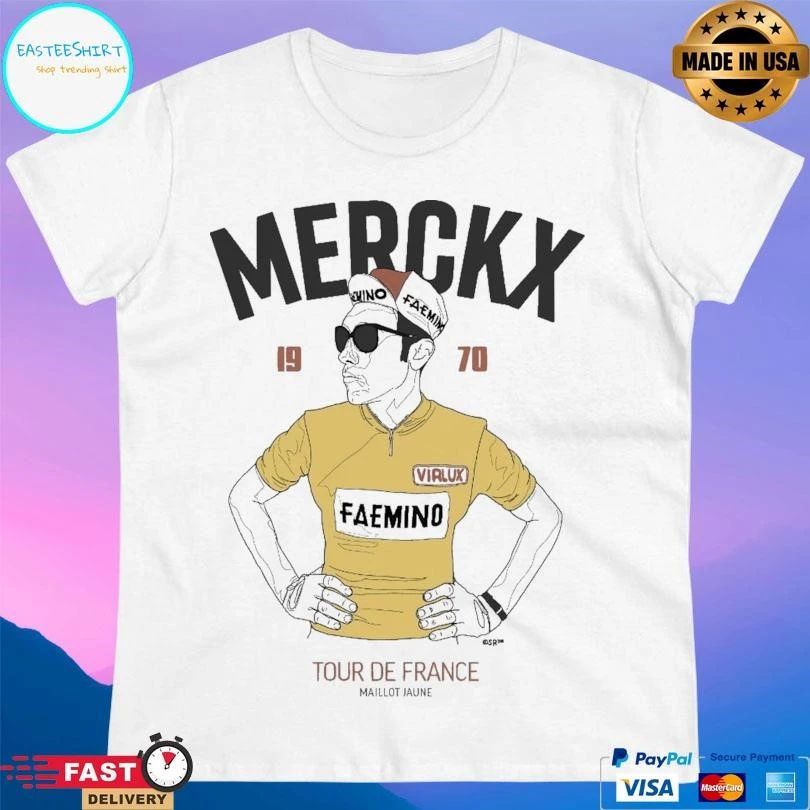 Eddy Merckx 1970 Tour De France Maillot Jaune T-shirts