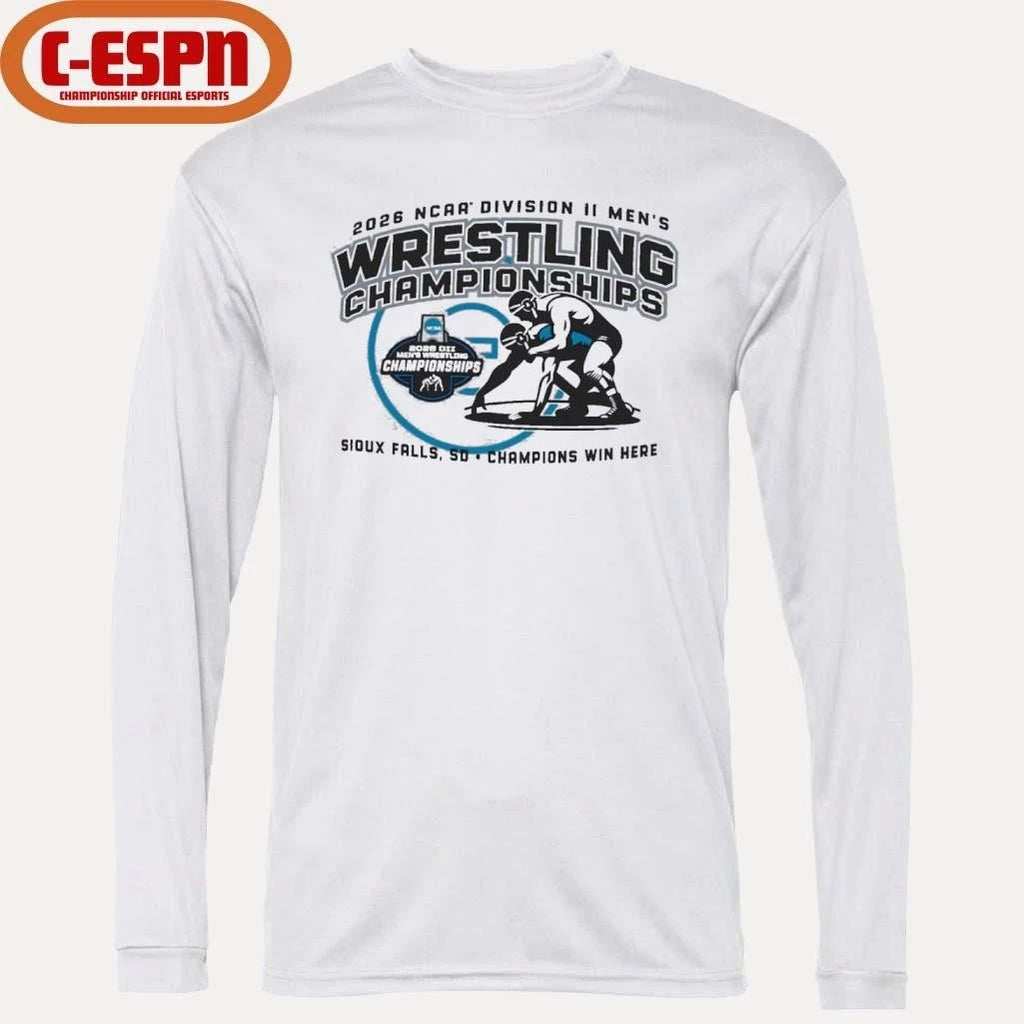 Champions Win Here 2026 NCAA DII Men’s Wrestling Championships T-Shirt