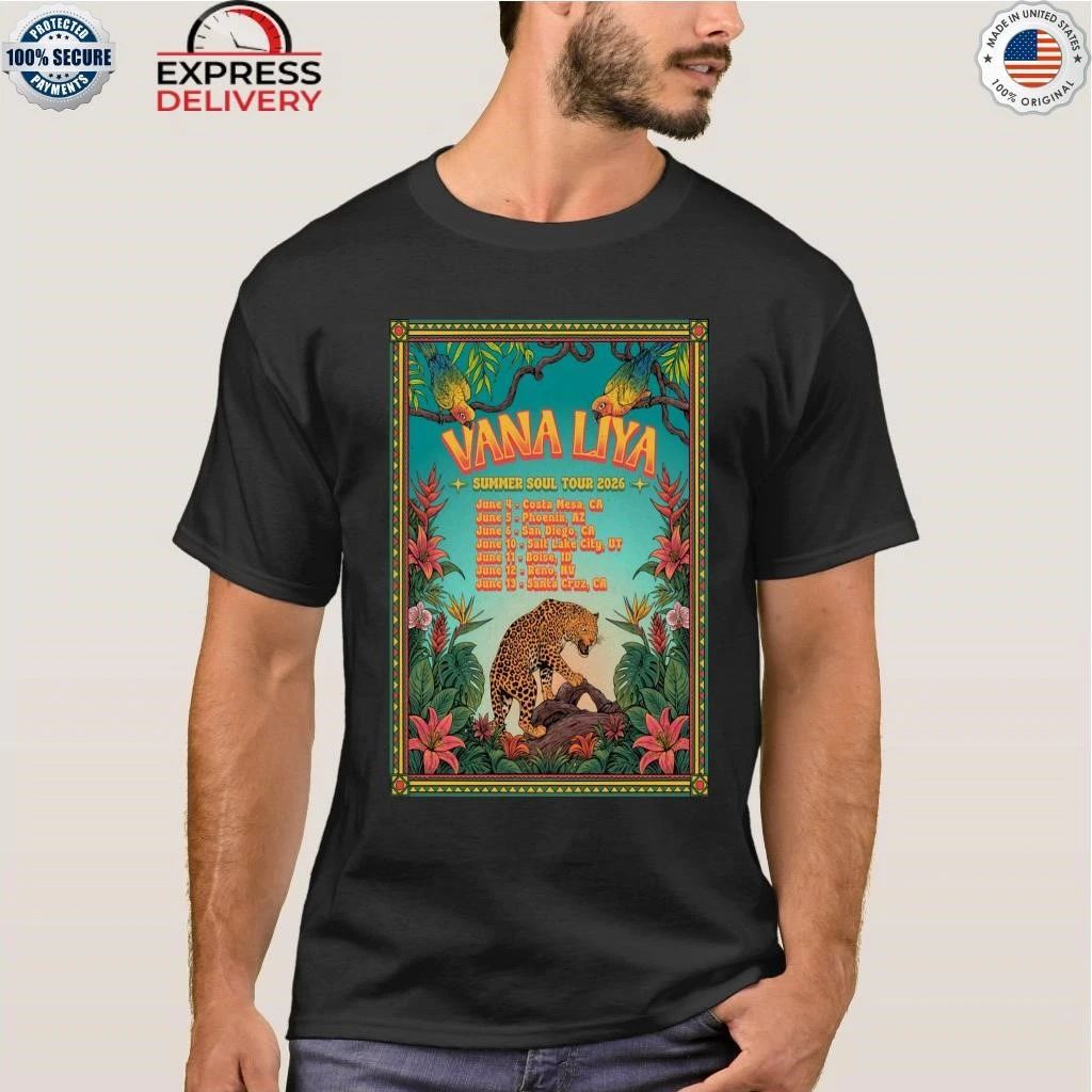 Vana Liya Summer Soul Tour 2026 Shirt