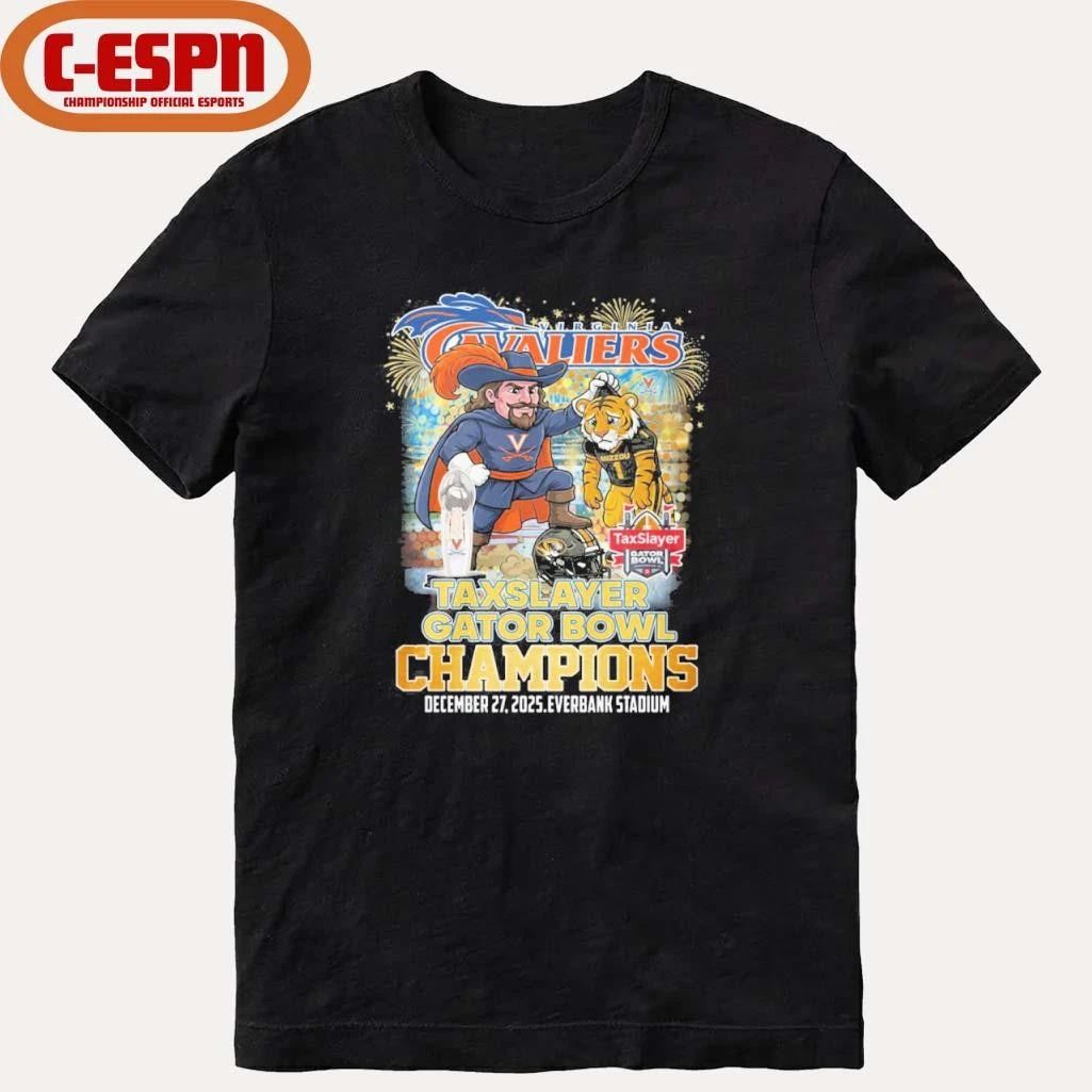 Virginia Cavaliers Mascot Gator Bowl Champions Shirt