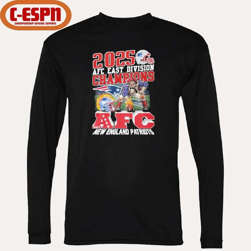 2025 AFC East Division Champions New Pats Mascot Shirt