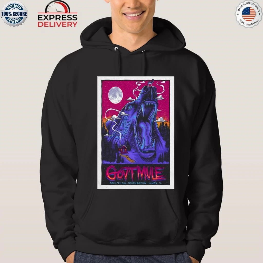 Gov’t Mule 3 27 2026 Denver CO Event Shirt