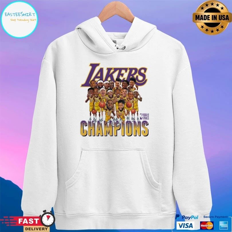 Los Angeles Lakers 2020 Nba Finals Champions Team Caricature T-shirt