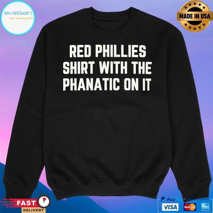 Red Phillies T-shirts With The Phanatic On It T-shirts