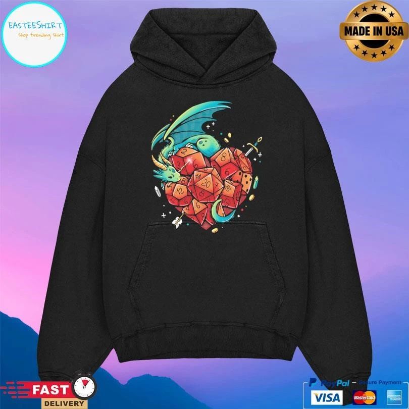 Heart Of A Gamer Dragon T-shirts