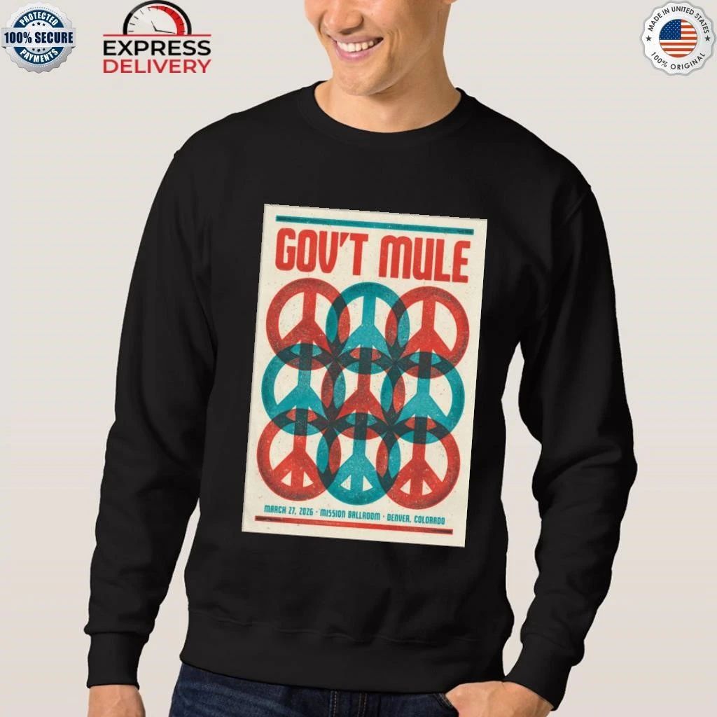 Gov’t Mule Denver CO 3 27 2026 Tour Shirt