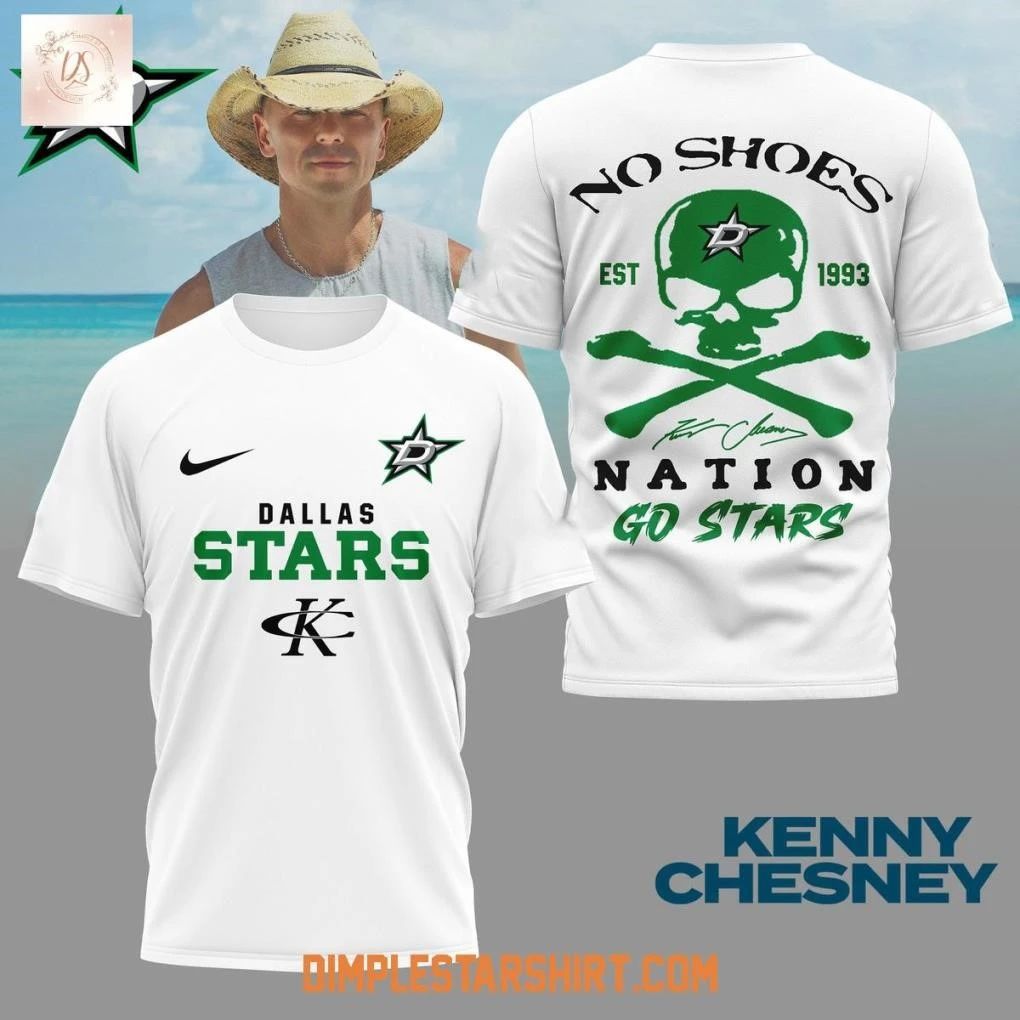Dallas Stars x Kenny Chesney No Shoes Nation Shirt