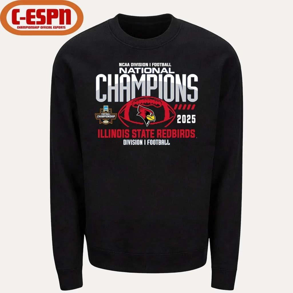 Illinois State Redbirds 2025 NCAA Division I Football National Champions T-Shirt