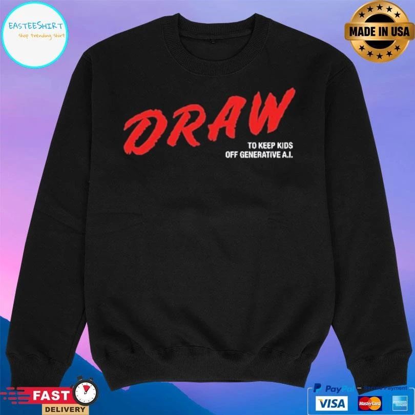 Draw To Keep Kids Off Generative AI 2026 T-shirts