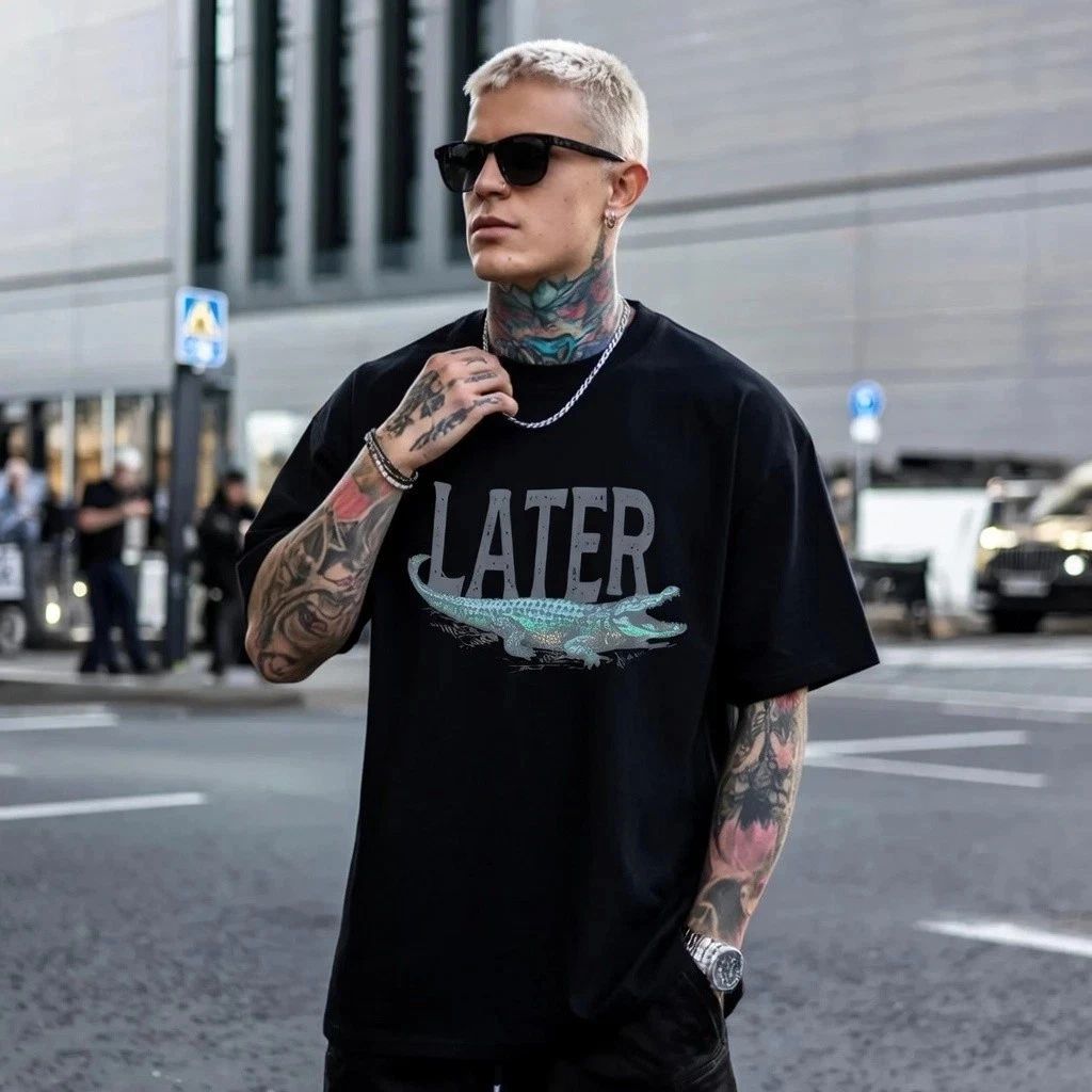 Later Gator Vintage Graphic T Shirt 90s Y2K Alligator Retro Cute Gift Tee