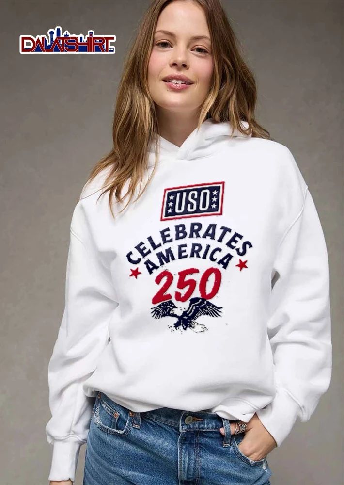 Uso Celebrates America 250 Flying Patriotic Bald Eagle Distressed shirt
