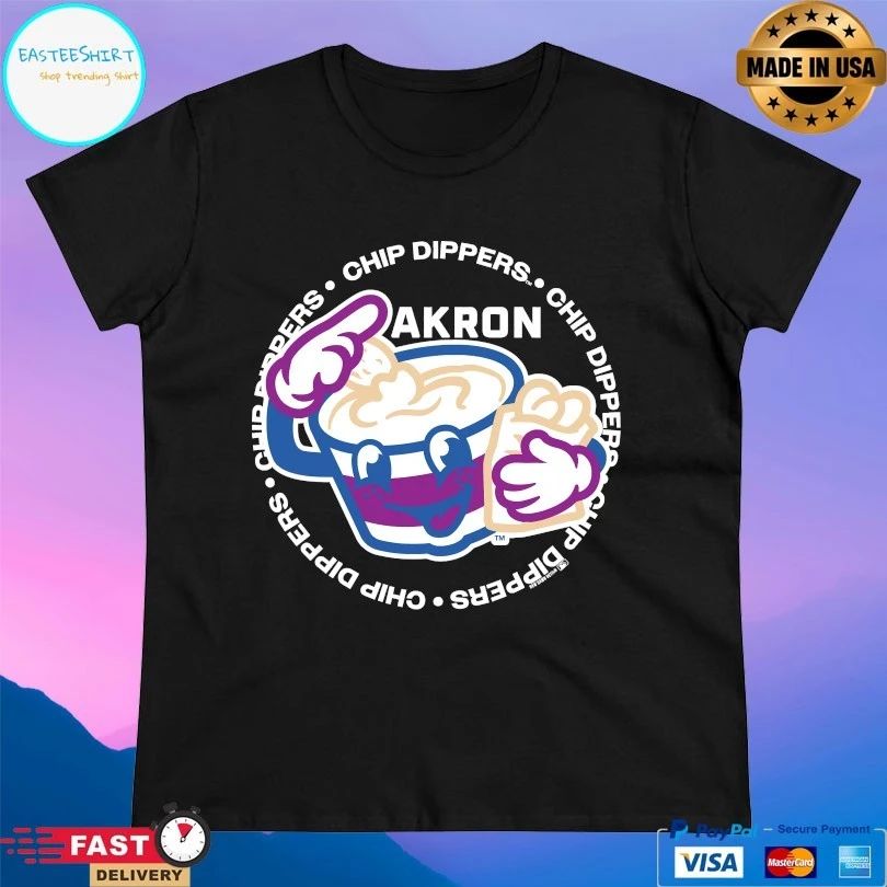 Akron Chip Dippers Circle T-shirt