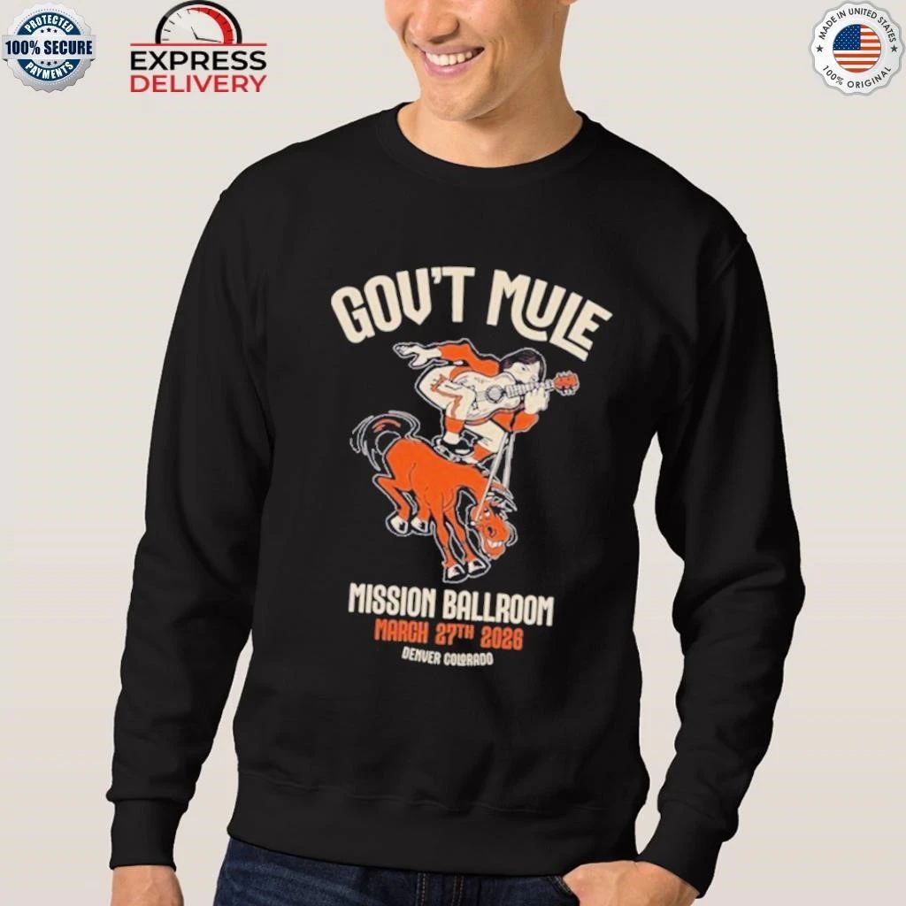Gov’t Mule Mar 27, 2026 at Mission Ballroom, Denver Tour Shirt