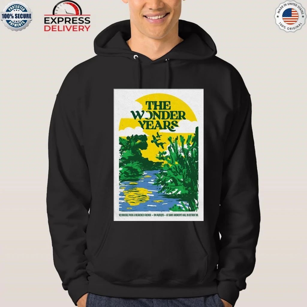 The Wonder Years Detroit MI On Apr 3 2026 Tour Shirt