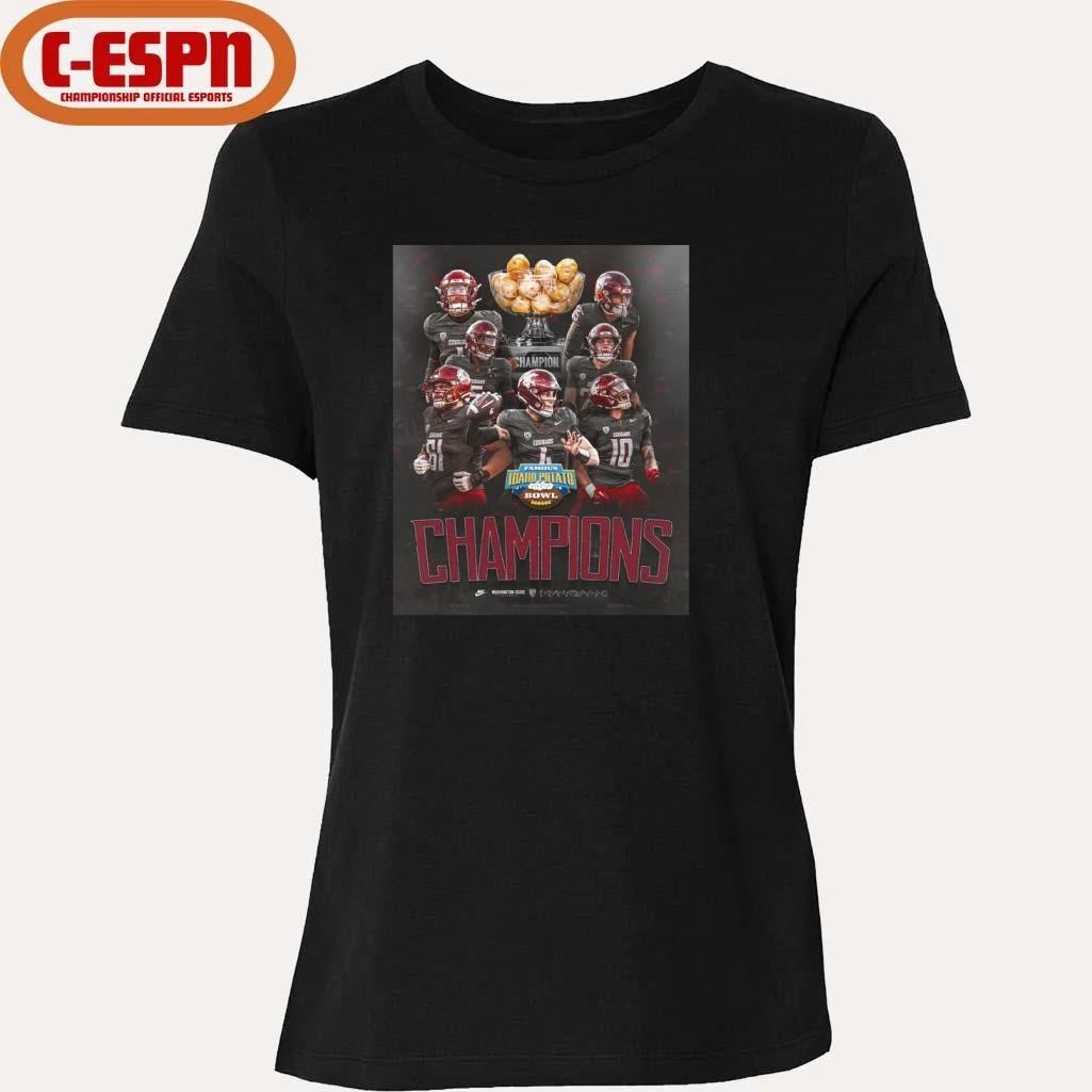 Washington State Cougars Team 2025 Idaho Potato Bowl Champions Poster Shirt