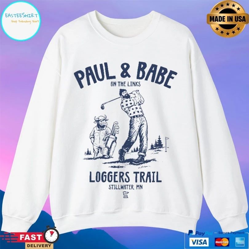 Paul And Babe On The Links Loggers Trail Stillwater Mn T-shirt