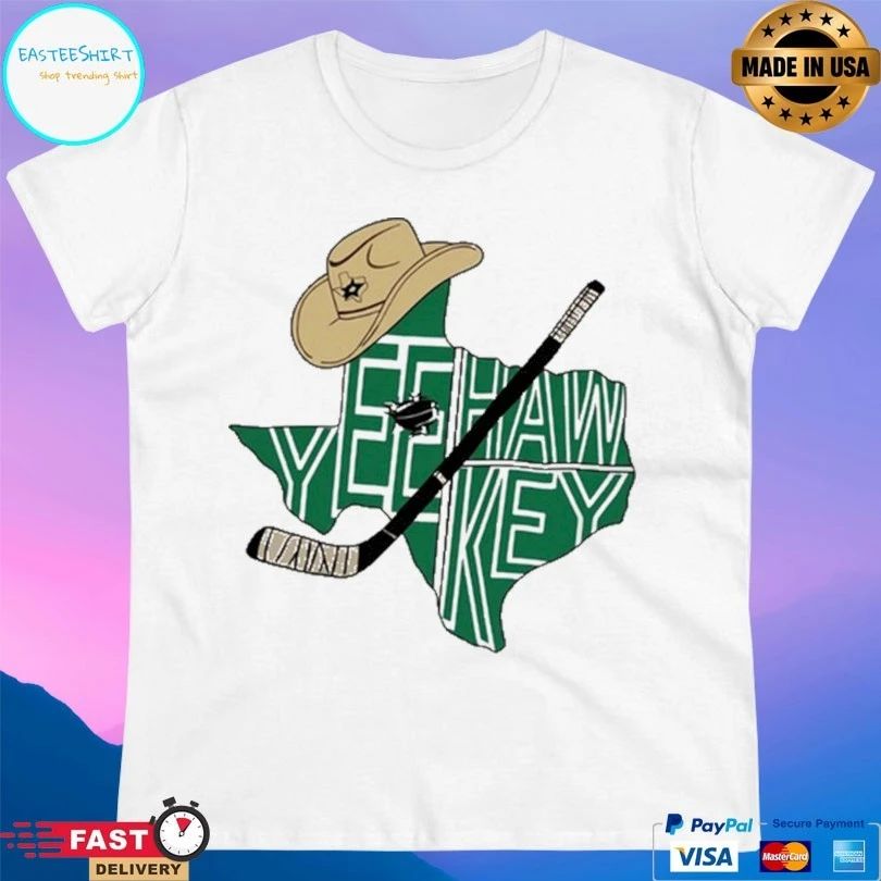 Yeehaw Key Dallas Stars Hockey T-shirt