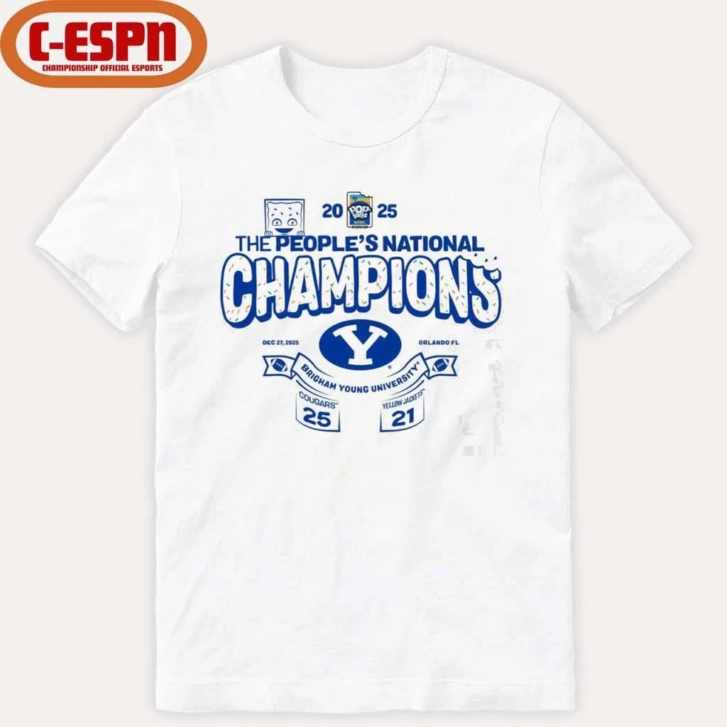 The People’s National Champions Pop-tarts Bowl BYU Cougars Score Shirt