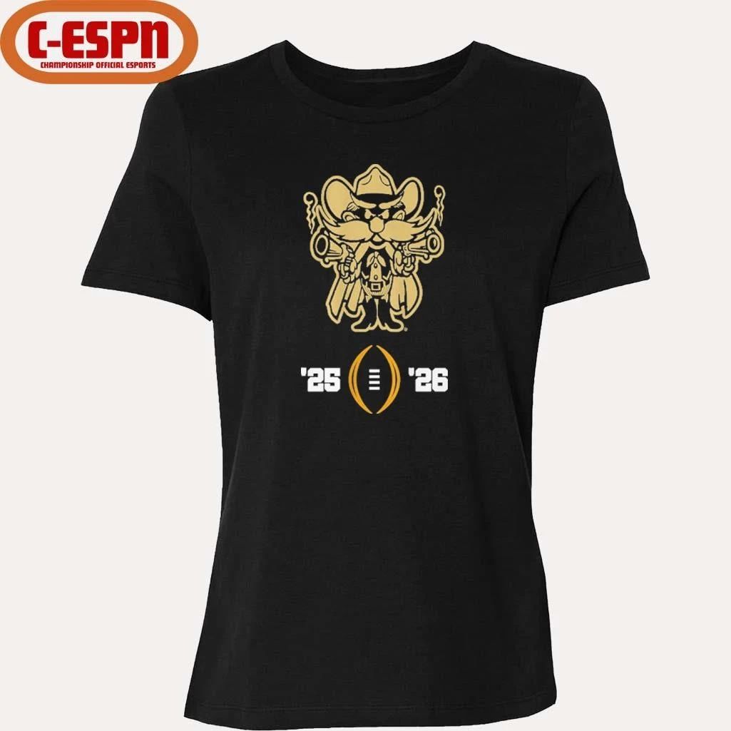 Texas Tech Football 2025-26 College Football Playoff Logo Shirt