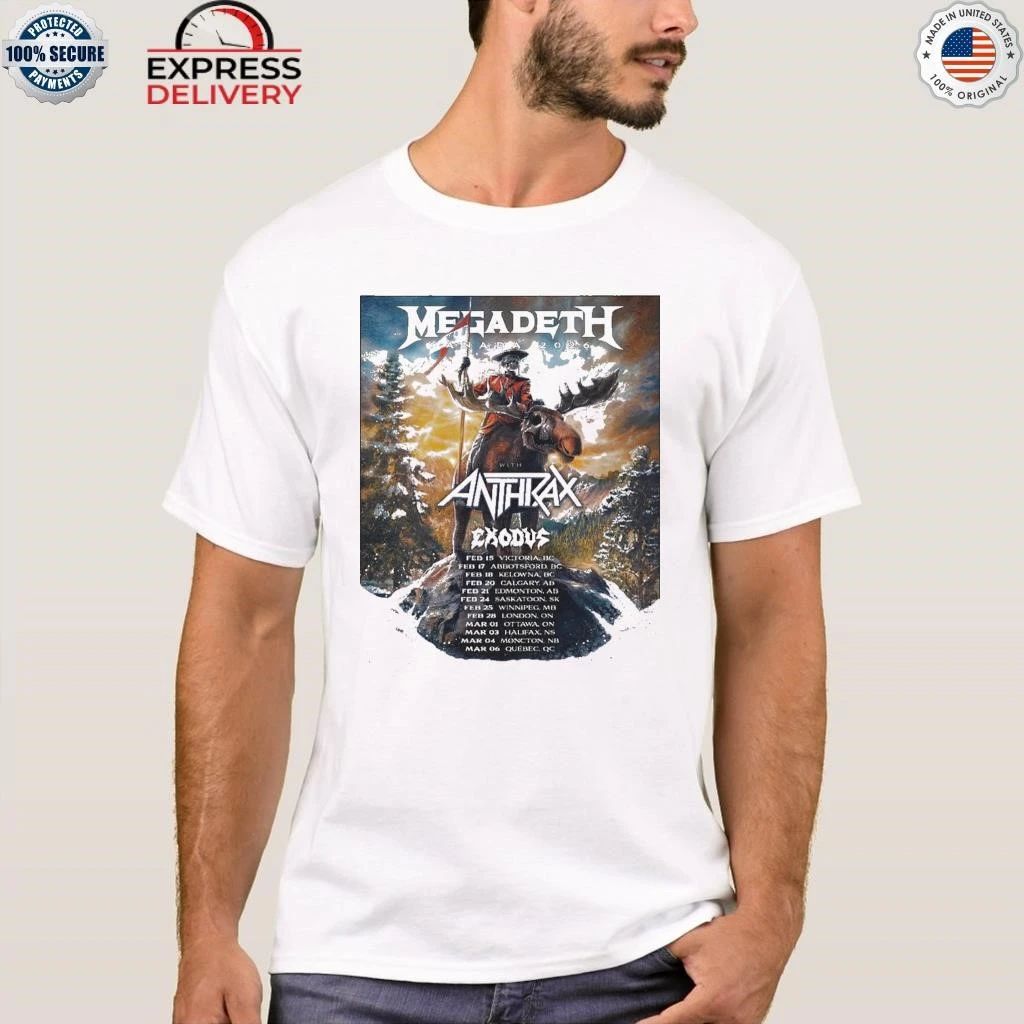 Megadeth Canada Tour 2026 Shirt