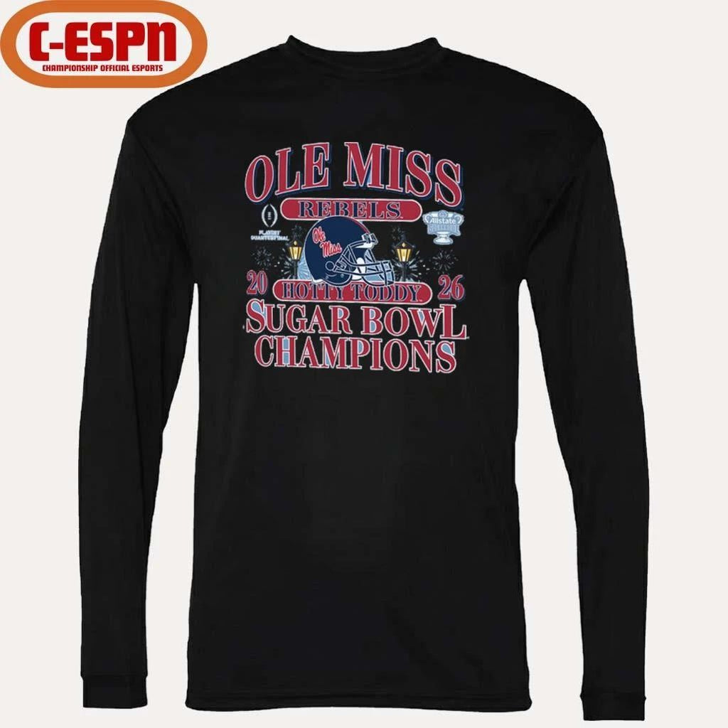Hotty Toddy Ole Miss Allstate Sugar Bowl Champions T-Shirt