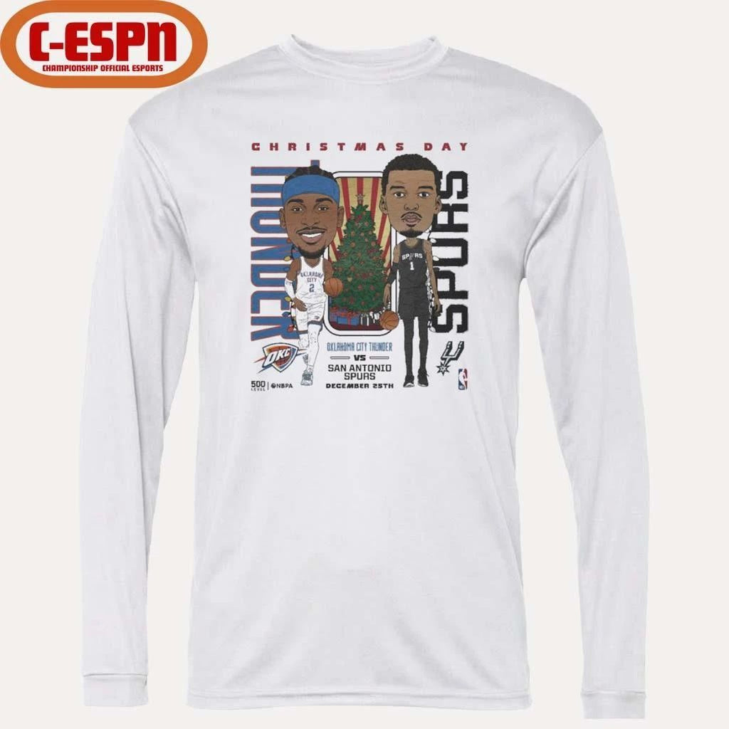 Shai Gilgeous-Alexander Vs Victor Wembanyama 2025 NBA Christmas Day Match Up Shirt