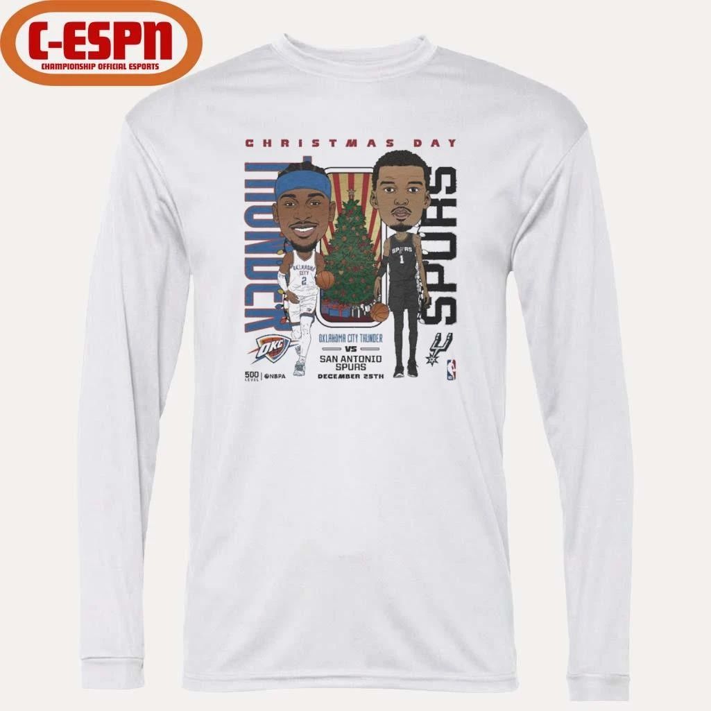 Shai Gilgeous-Alexander Vs Victor Wembanyama 2025 NBA Christmas Day Match Up Shirt