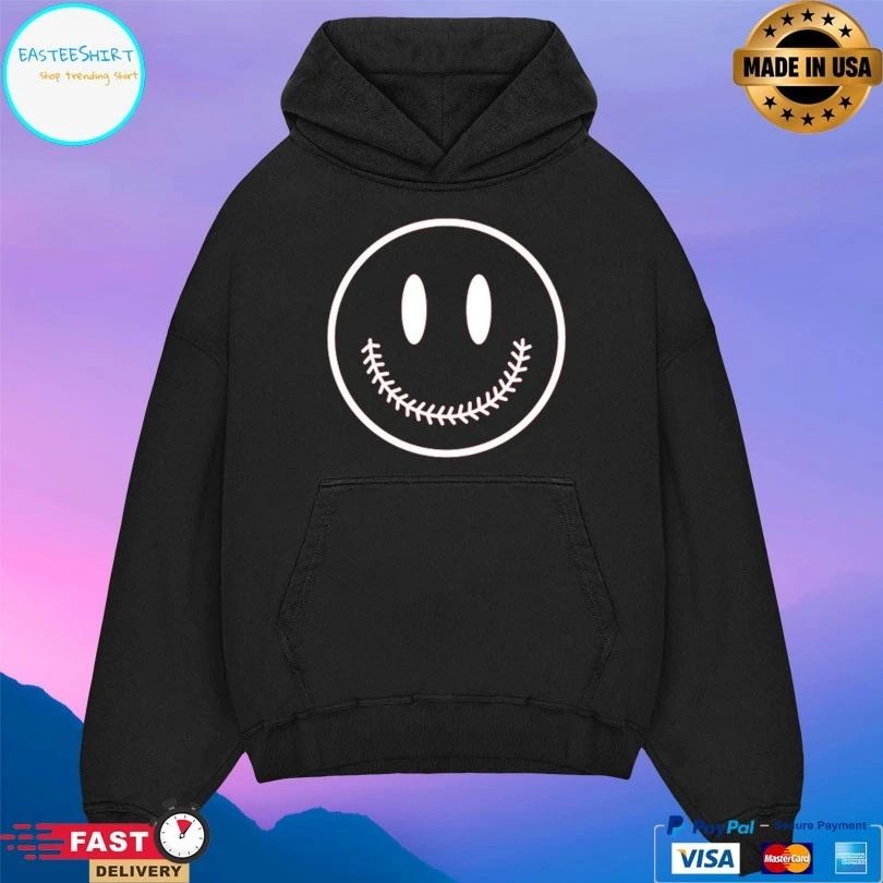 Baseball Smiley Face T-shirts