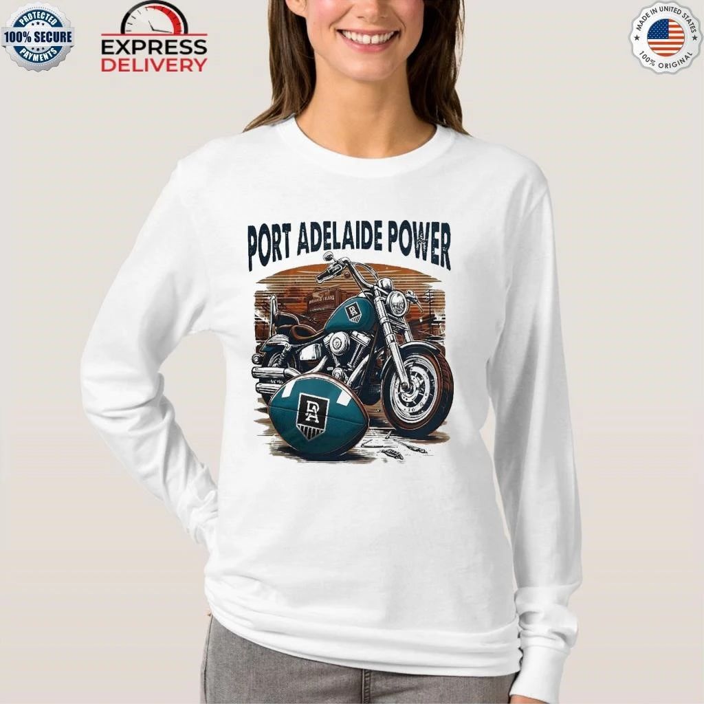 Port Adelaide Power Mix Motorcycle Cool Shirt
