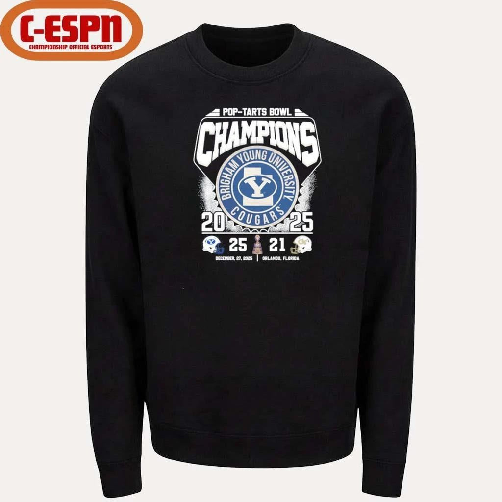 Byu Cougars 2025 Pop-Tarts Bowl Champions Vintage Shirt