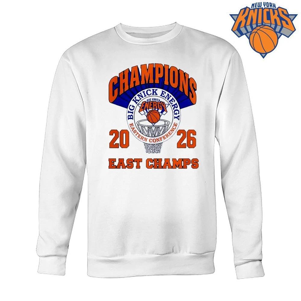 New York Knicks big energy basketball hoop champions 2026 Eastern Conference east champs T Shirt