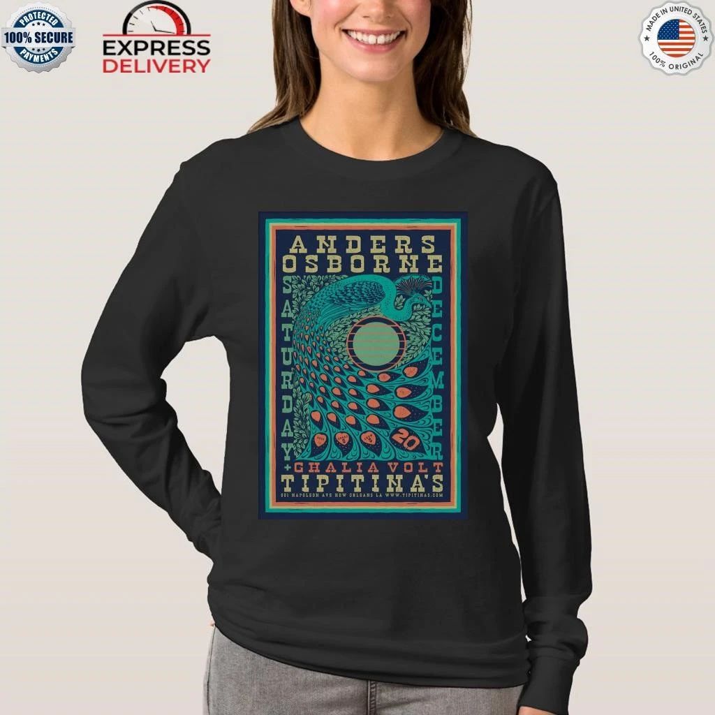 Anders Osborne 2025 New Orleans Tour On Dec 20 Shirt