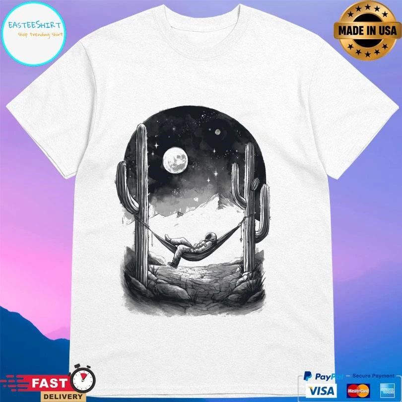 Infinite Gaze Astronaut Moon T-shirts