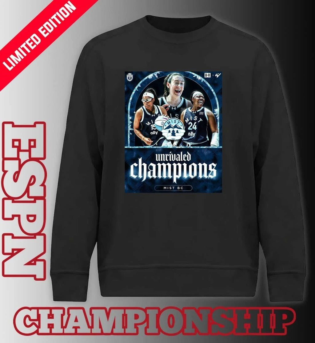 Mist BC Basketball 2026 Unrivaled Champions Poster T-Shirt